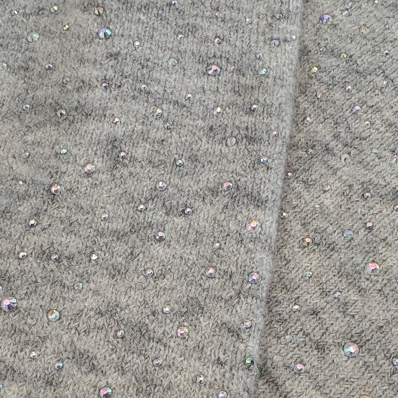 J. Crew Light Gray Sweater with Sparkle Accents - xs NWT - Picture 15 of 16